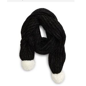Nordstrom BP Pompom Trim Knit Muffler